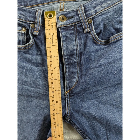 Rag & Bone Fit 2 Slim Jeans Mens 30x27.5 Blue Stretch Button Fly Made USA Denim - Picture 4 of 13